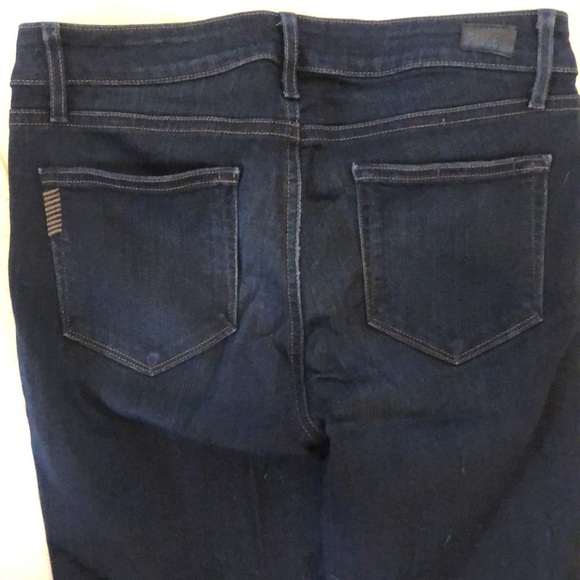 Paige Dark Blue Skyline Skinny Stretch pocket jeans - Picture 7 of 11